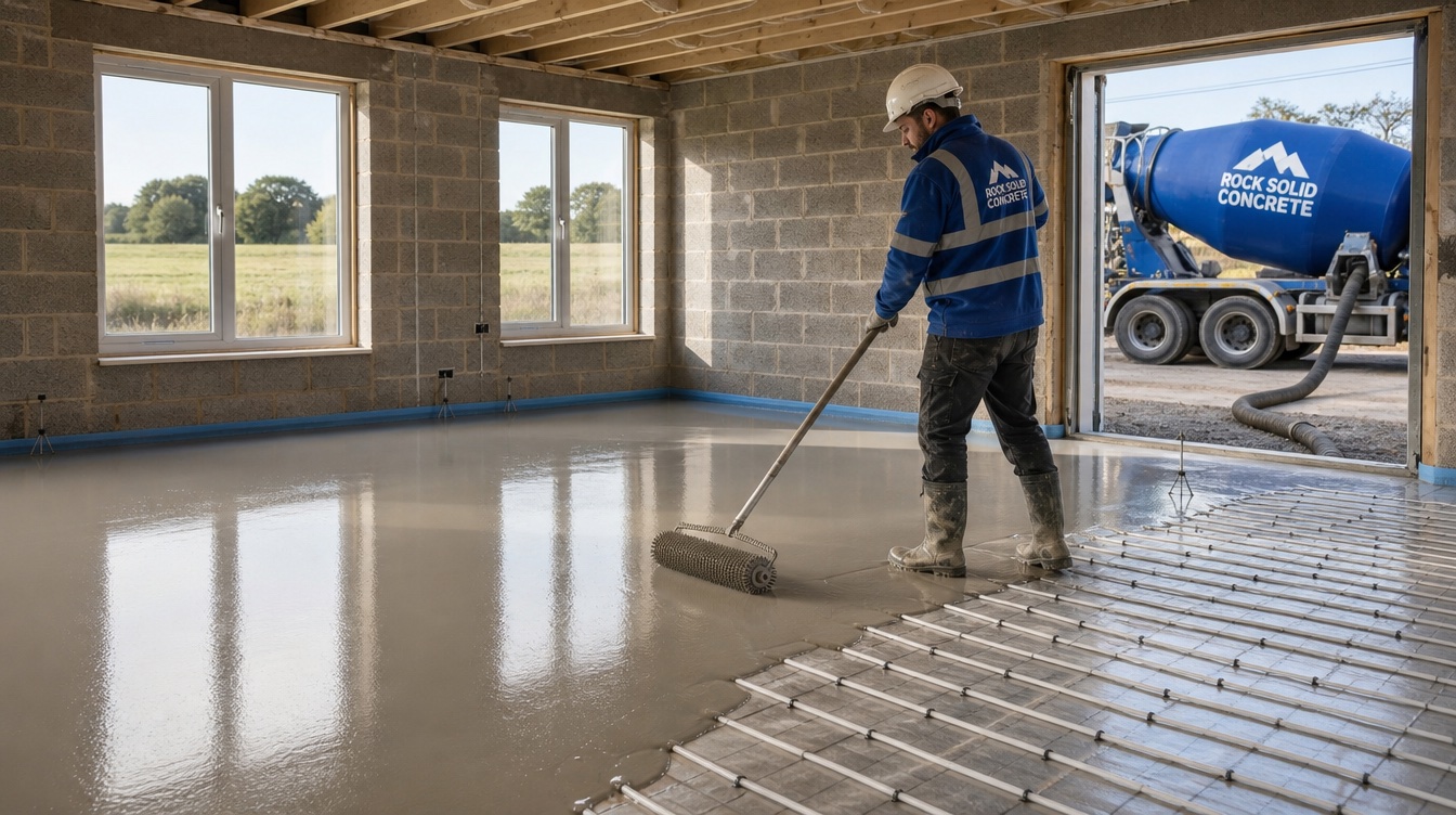 Cemfloor C20 Liquid Screed concrete - delivered across the Midlands
