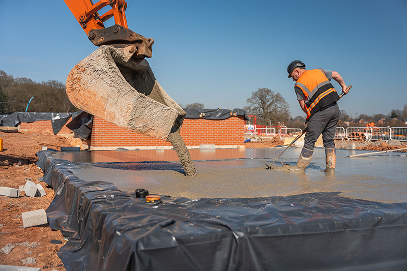 Rock Solid Concrete project - volumetric mixer on site
